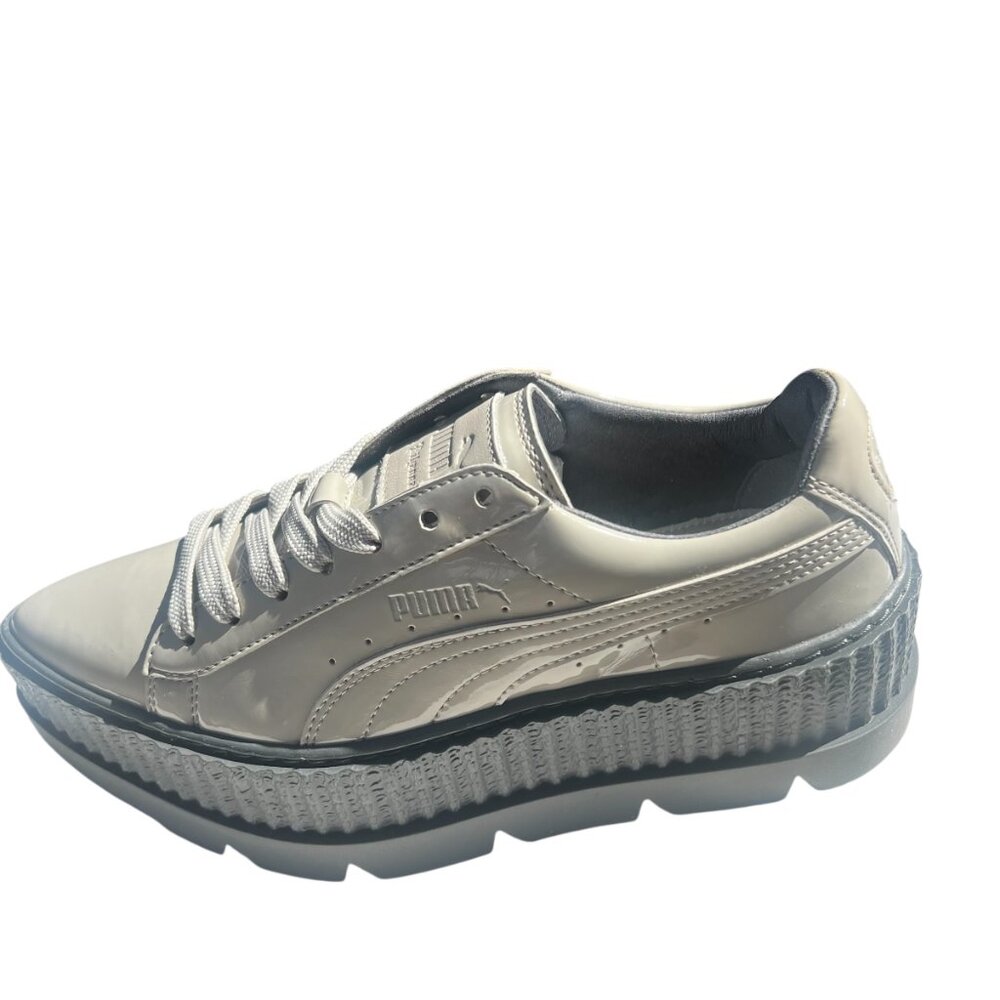 Puma Fenty Pointy Creeper Gray Patent Leather Shoes by Rhianna NWT Size 5.5 - Picture 5 of 14